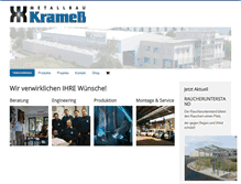 Tablet Screenshot of metallbau-kramess.at